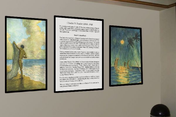 Hotel branded with Charles Bartlett Art, framed giclee on canvas